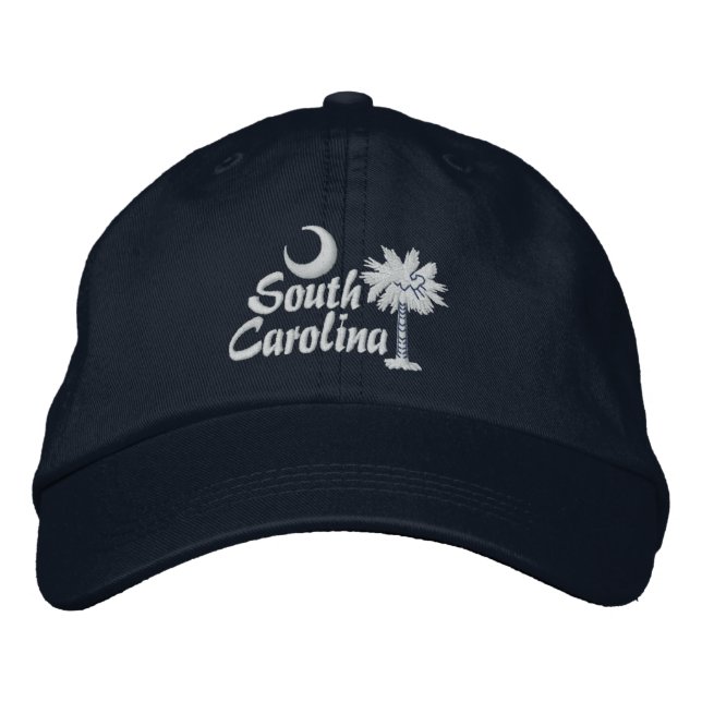 South Carolina Statlig flagga Design Broderad Keps (Framsida)