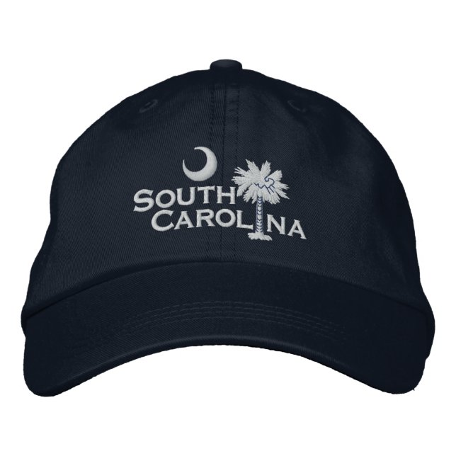 South Carolina Statlig flagga Design Broderad Keps (Framsida)