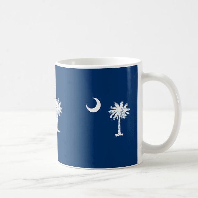 South Carolina Statlig flagga Design Decor Kaffemugg (Höger)