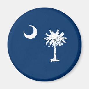 South Carolina Statlig flagga Design Decor Magnet