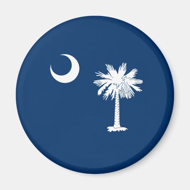 South Carolina Statlig flagga Design Decor Magnet (Framsidan)