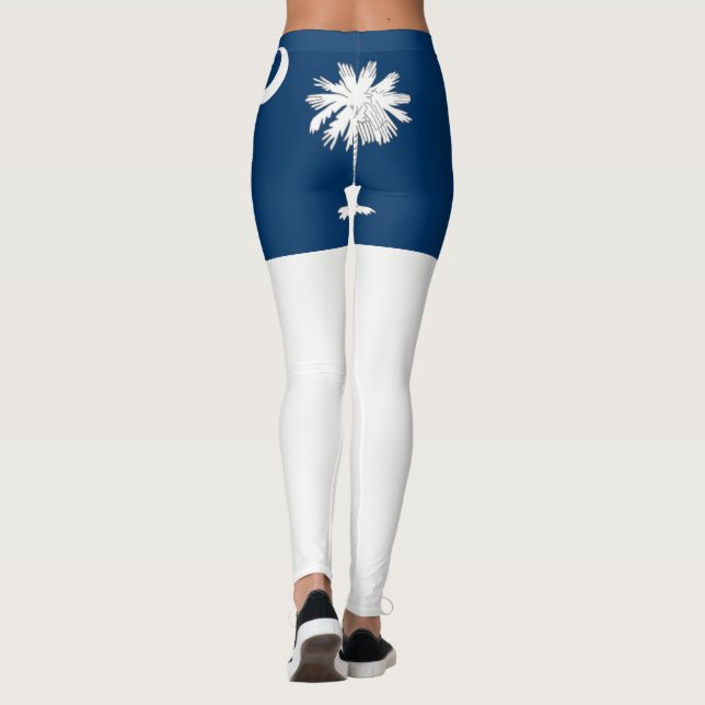 South Carolina Statlig flagga Leggings (Baksida)