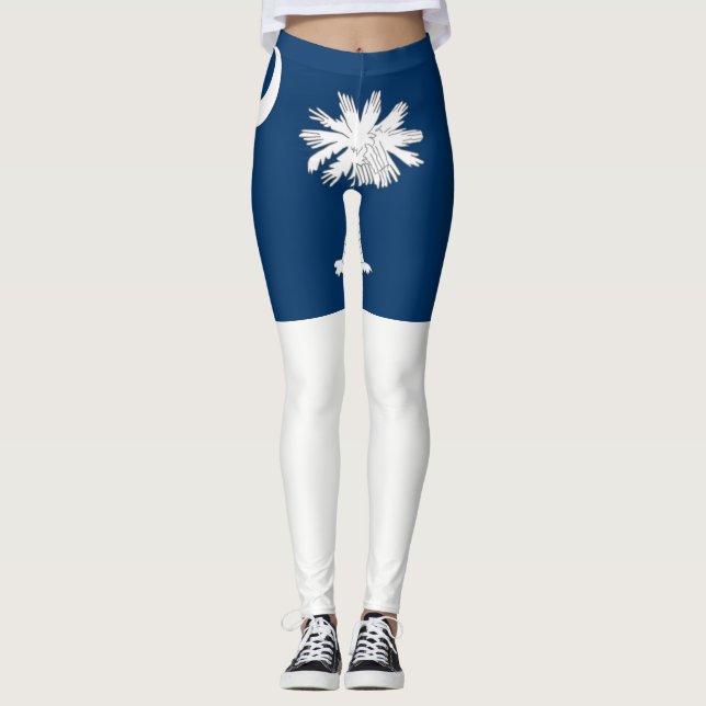 South Carolina Statlig flagga Leggings (Framsida)