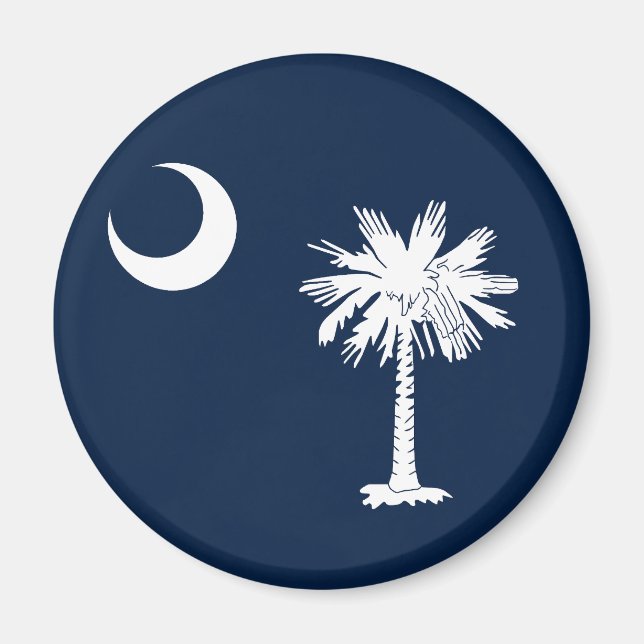 South Carolina Statlig flagga Magnet (Framsidan)