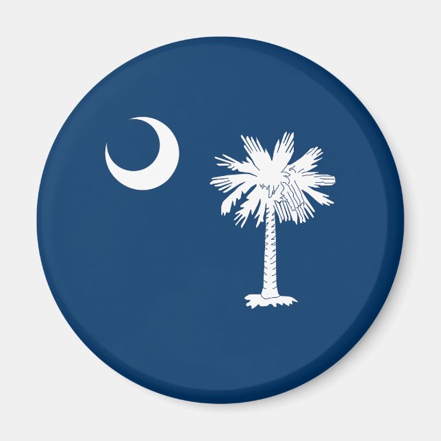 South Carolina Statlig flagga Magnet (Framsidan)
