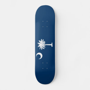 South Carolina Statlig flagga Mini Skateboard Bräda 18,5 Cm