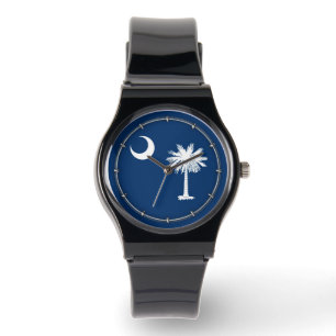 South Carolina Statlig flagga Mode Armbandsur