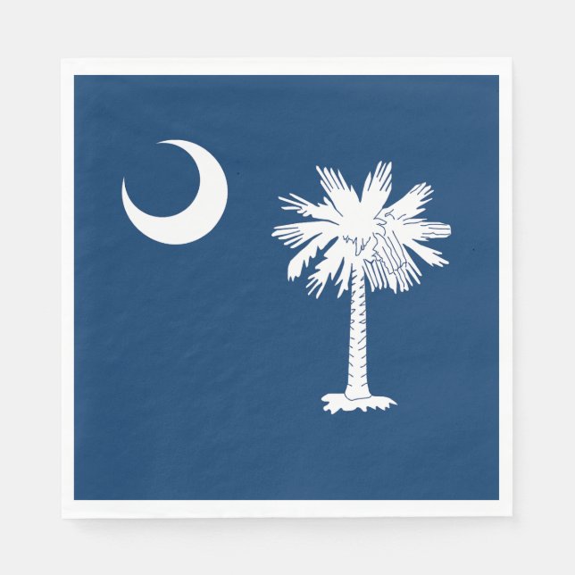 South Carolina Statlig flagga Pappersservett (Framsidan)