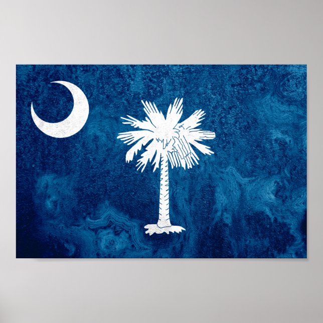 South Carolina Statlig flagga Poster (Framsidan)