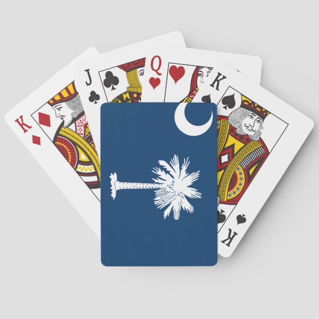 South Carolina statlig flagga Spel Kort (Baksidan)