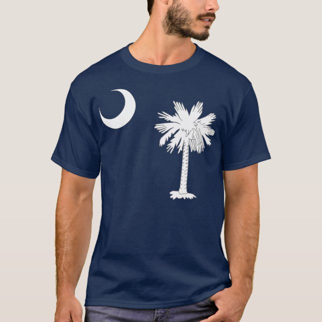 South Carolina statlig flagga T Shirt (Framsida)