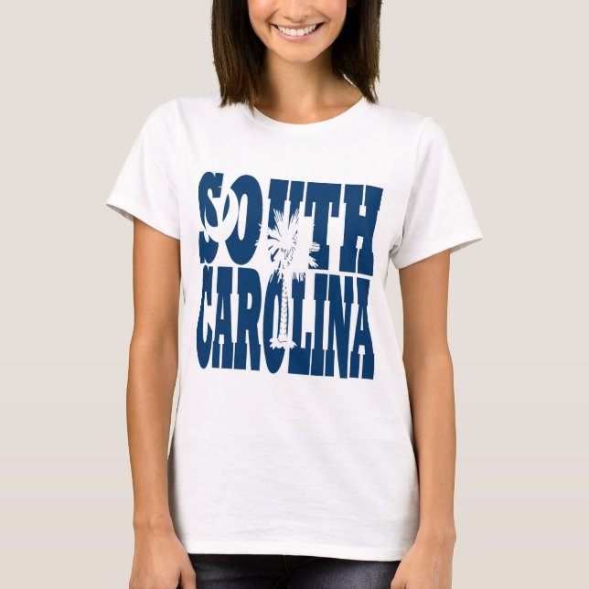 South Carolina statlig flagga T-shirt (Framsida)