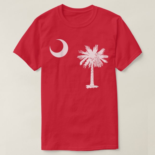 South Carolina Statlig flagga T T Shirt (Design framsida)