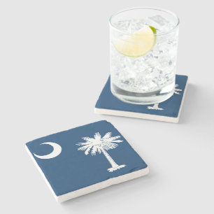 South Carolina statlig flagga Underlägg Sten