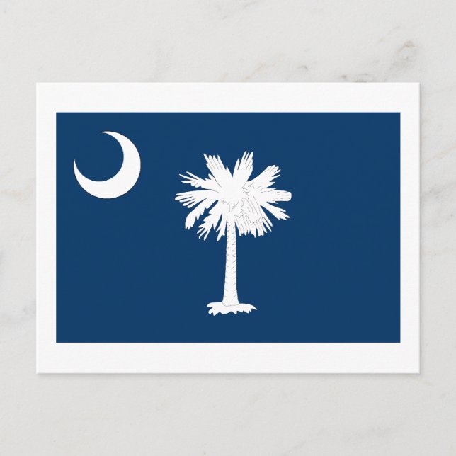 South Carolina Statlig flagga Vykort (Framsida)