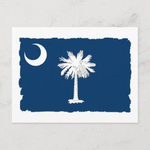 South Carolina Statlig flagga Vykort