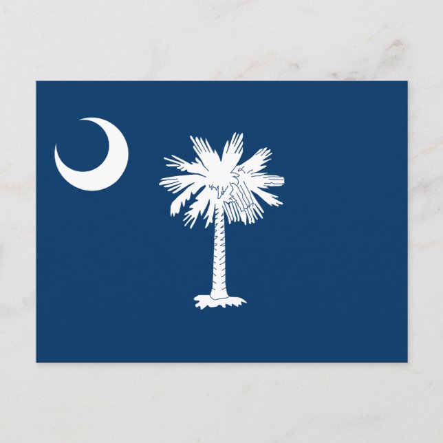 South Carolina Statlig flagga Vykort (Framsida)
