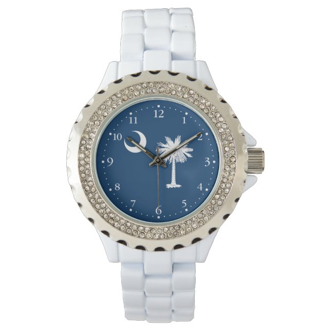 South Carolina statsflagga Armbandsur (Framsida)