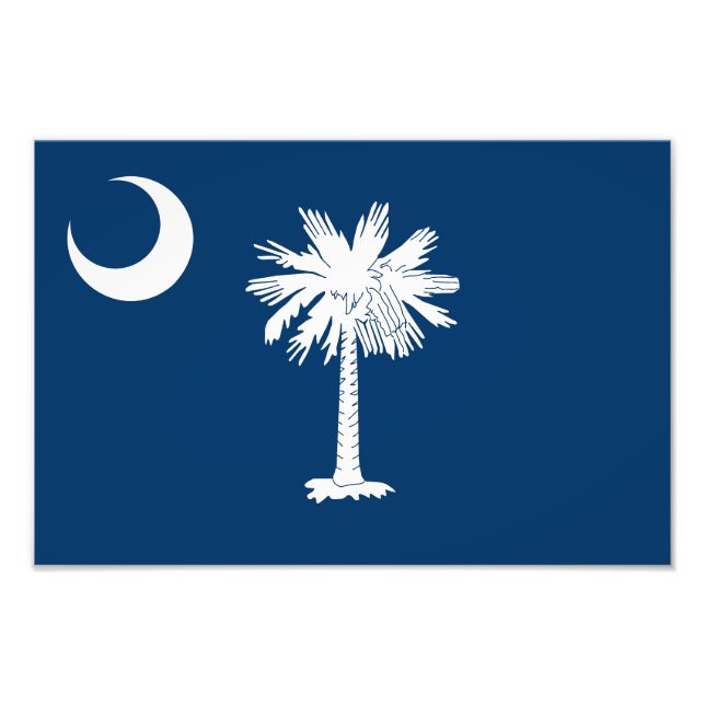 South Carolina statsflagga Fototryck (Framsidan)