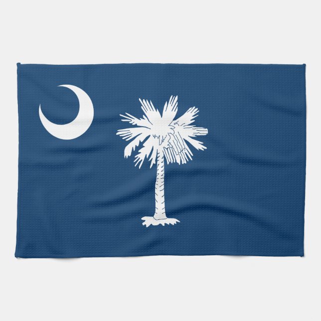 South Carolina statsflagga Kökshandduk (Horisontell)