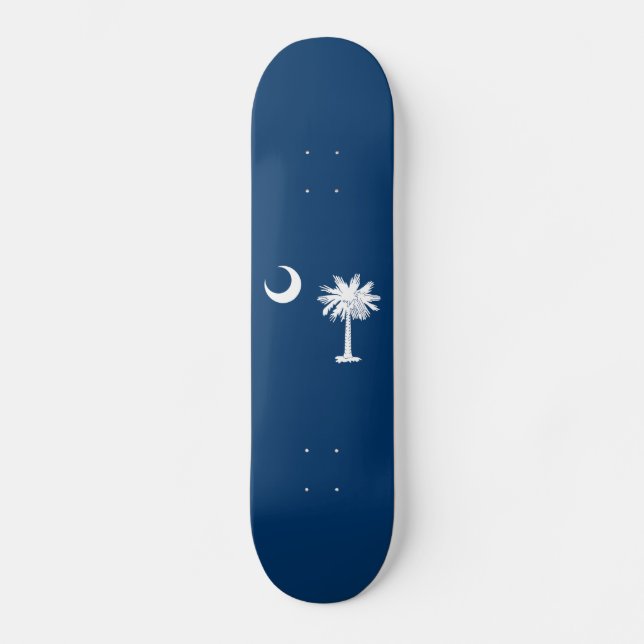 South Carolina statsflagga Mini Skateboard Bräda 18,5 Cm (Framsida)
