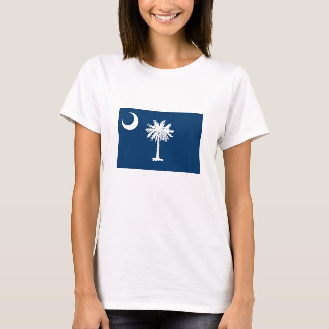 South Carolina statsflagga T Shirt (Framsida)