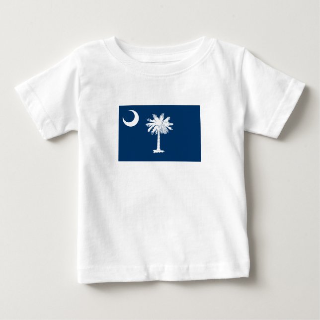South Carolina statsflagga T Shirt (Framsida)