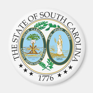 South Carolina-tecken Magnet