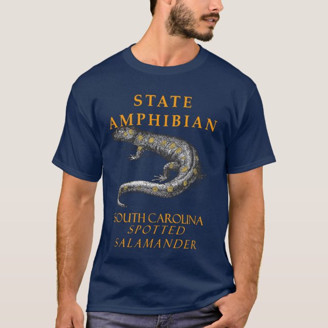South Carolina Territory Amphibian de Spoted T Shirt (Framsida)