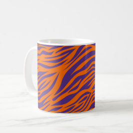 South Carolina Tiger rand Orange och Lila Kaffemugg