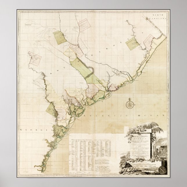 South Carolina Townships Poster (Framsidan)