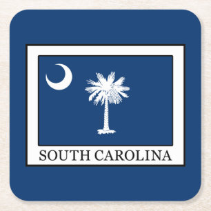 South Carolina Underlägg Papper Kvadrat