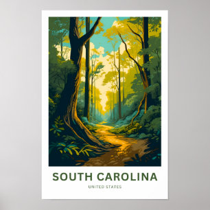 South Carolina United Stater Travel Print Poster