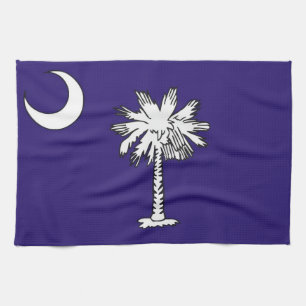 South Carolina USA statlig flaggahandduk Kökshandduk