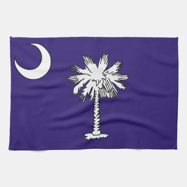South Carolina USA statlig flaggahandduk Kökshandduk (Horisontell)