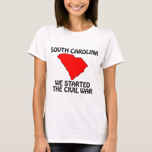 South Carolina - Vi startade det amerikanska inbör Tee Shirt
