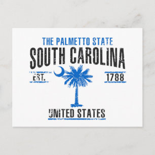 South Carolina Vykort