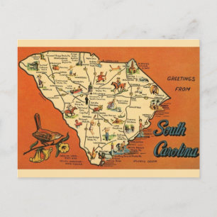 South Carolina Vykort