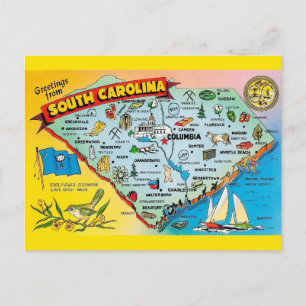 South Carolina Vykort