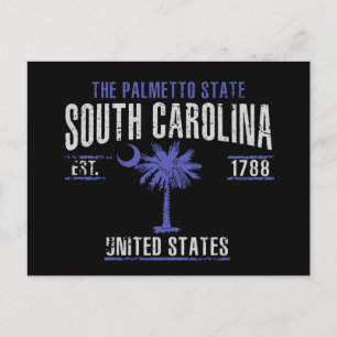 South Carolina Vykort