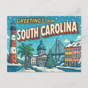 SOUTH CAROLINA-vykort Vykort