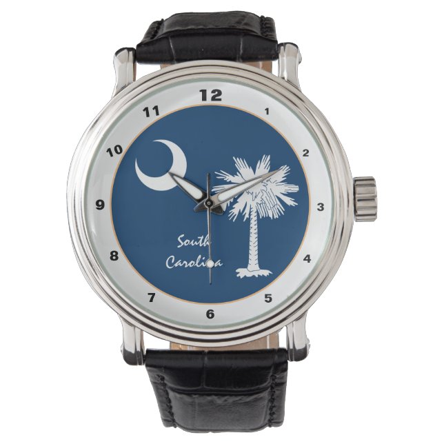 South Carolina watch, Flagga, USA mode /design Armbandsur (Framsida)