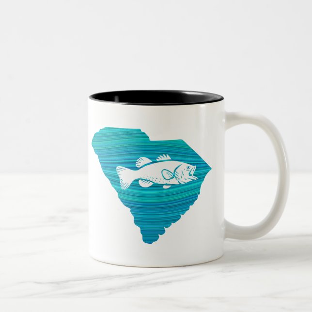 South Carolina Wave Fishing Två-Tonad Mugg (Höger)