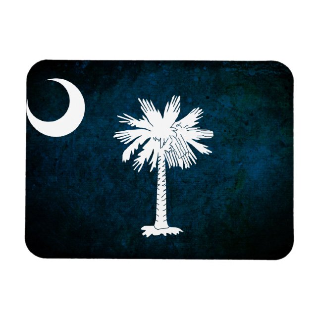 South Carolinan Flagga Magnet (Horisontell)