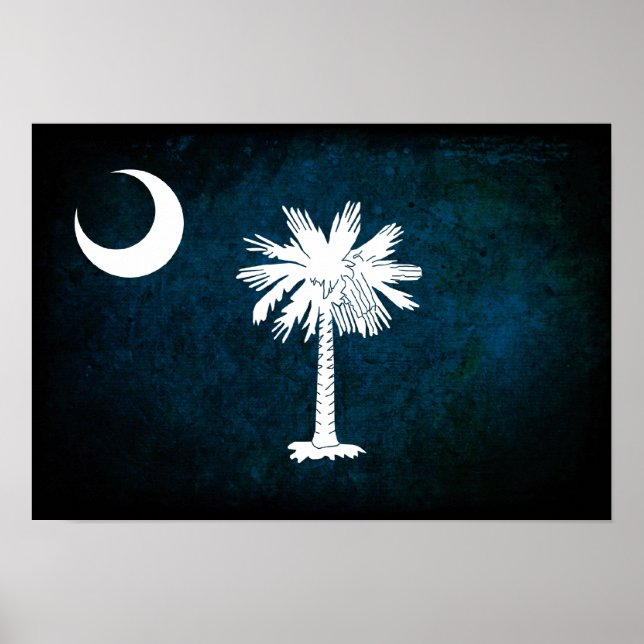 South Carolinan Flagga Poster (Framsidan)