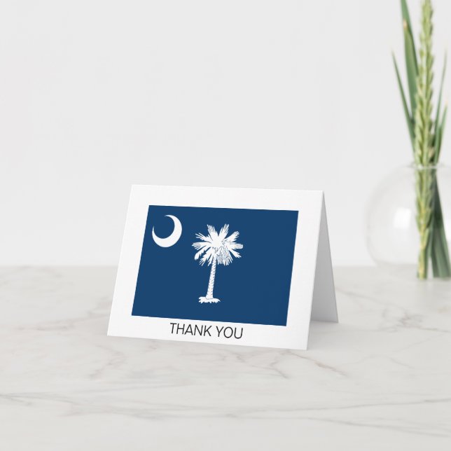 South Carolinas statsflagga Tack Kort (Framsida)