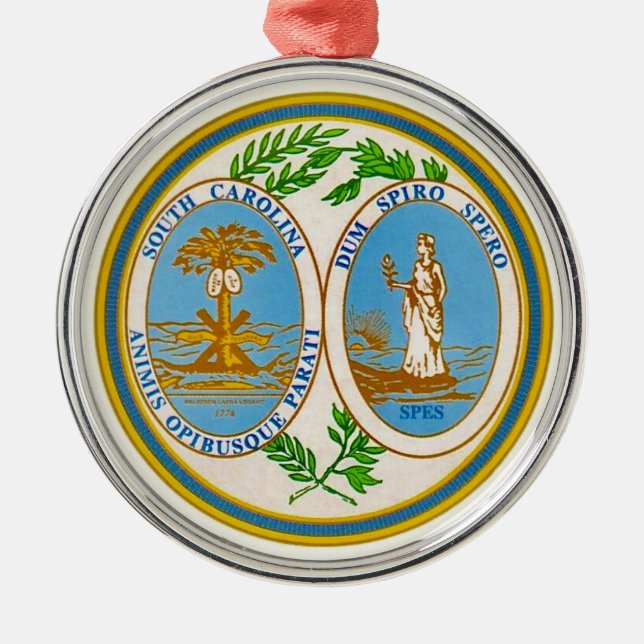 South Carolinas statssigill Julgransprydnad Metall (Framsidan)