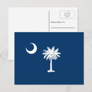 South Carolinian Flagga, Flagga av South Carolina Vykort