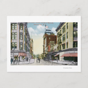South Center Street View of Hotel Mohawk Vykort