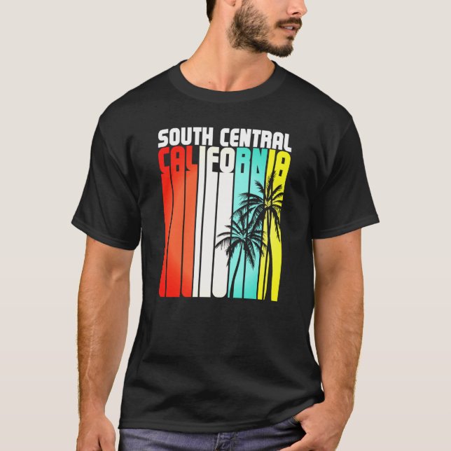 South Central Los Angeles Street LA Slauson Crensh T Shirt (Framsida)